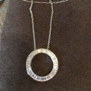 Ross Simons eternity sterling silver necklace